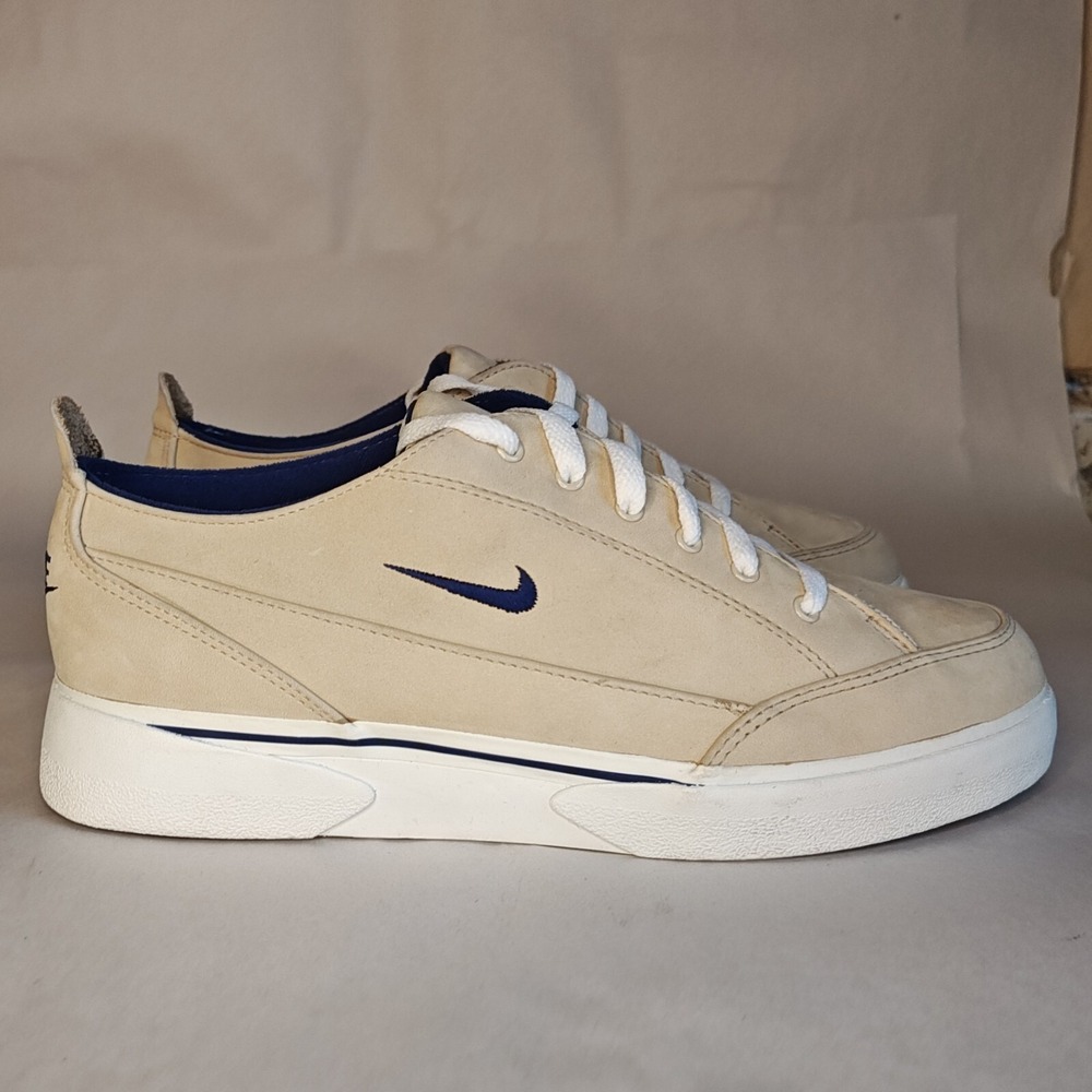 Nike SCRQC Sneakers Mens 9 Tan Navy Blue Suede Vintage 1994 941024-BA-D - Picture 2 of 12